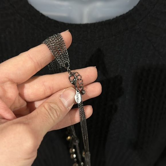 EXPRESS Black/Silver Necklace - Picture 4 of 4
